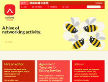 Tablet Screenshot of editors.ca